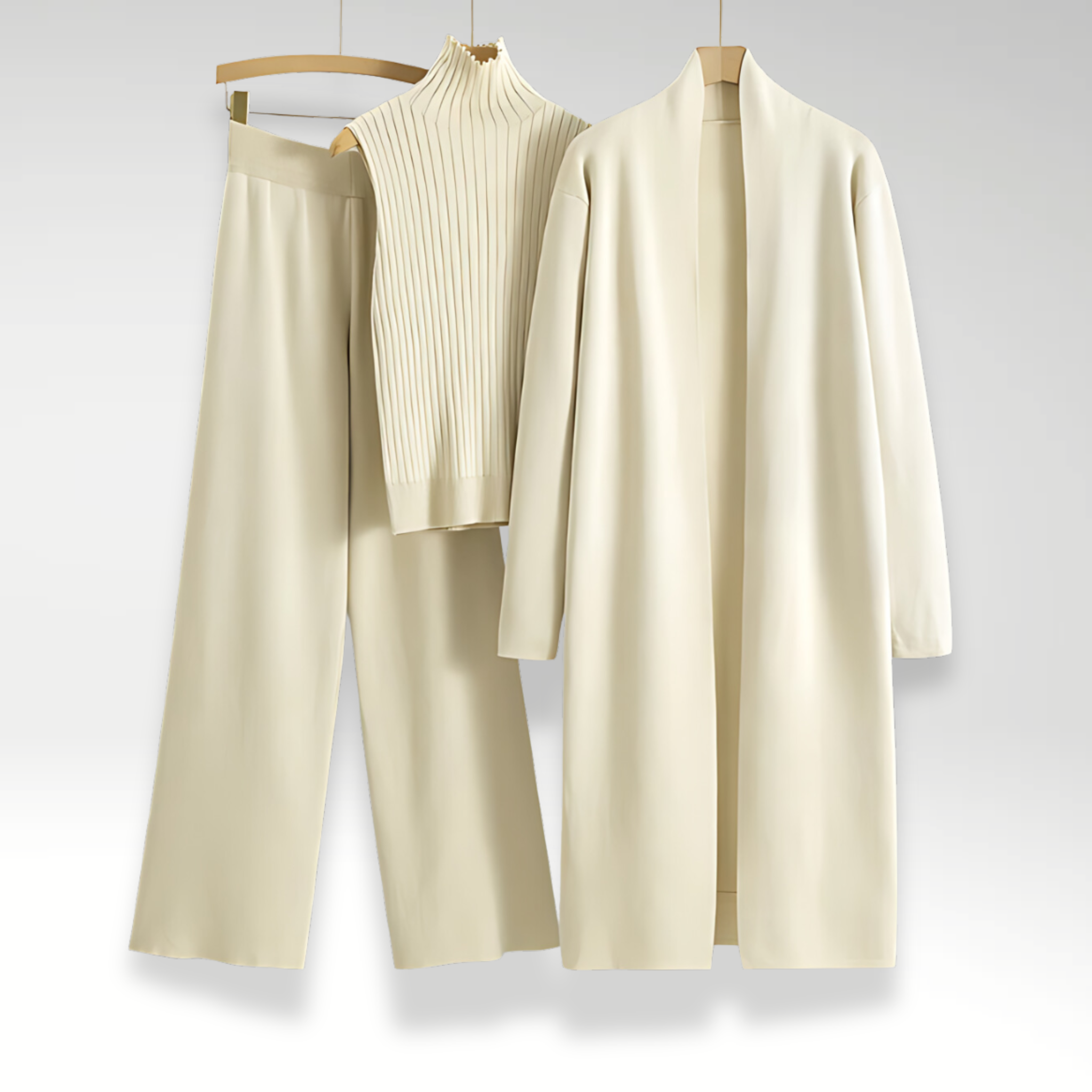 Emilia | Komplet trzyczęściowy z dzianiny Luxe