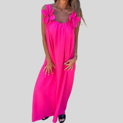 Stella | Elegantiška vasarinė suknelė su U- iškirpte