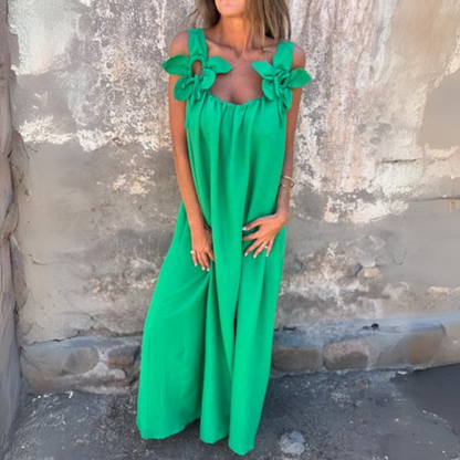 Stella | Elegantiška vasarinė suknelė su U- iškirpte