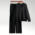 Dagmara | Zestaw Dwa Części Luxe z Dekoltem w Serek