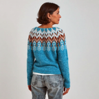 Evelyn | Vintage Islandzki Sweter z Wełny